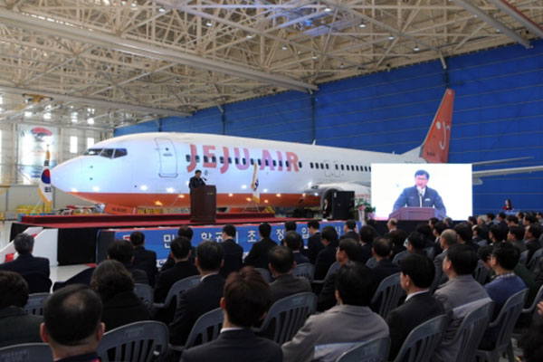 Korea’s aviation MRO firm KAEMS begins maiden work on Jeju Air’s B737